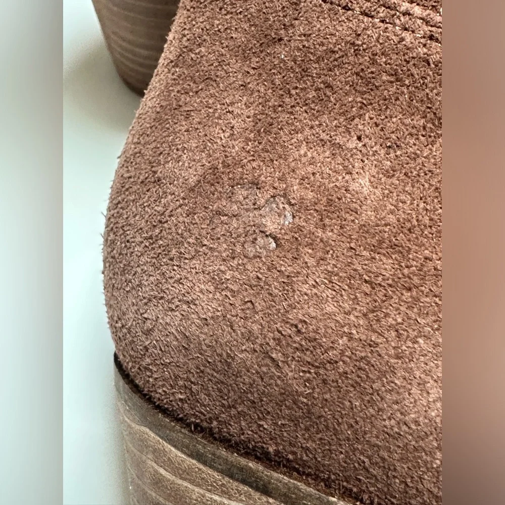 Lucky Brand Zorla Leather Wedged Zip Ankle Booties size 8/39 NWT - Picture 10 of 13